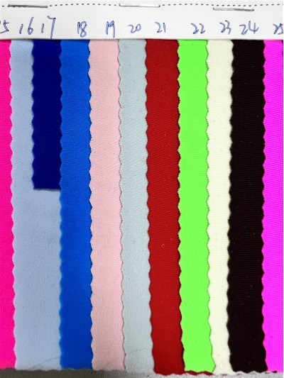 DG-BT recycled nylon matte Lycra Composition: 82% recycled nylon 18% spandex Weight: 180g/㎡ Width 150CM side view